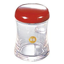 (まとめ買い)エンテック B・B調味料入れシリーズ 楊枝入れ B-5412 レッド 80cc 〔×5〕