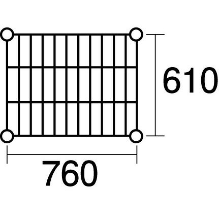 本間冬治工業 304耐冷仕様弁慶ステンレスシェルフ 棚 奥行610×幅760mm 耐冷-610-760 【北海道・沖縄・離島配送不可】