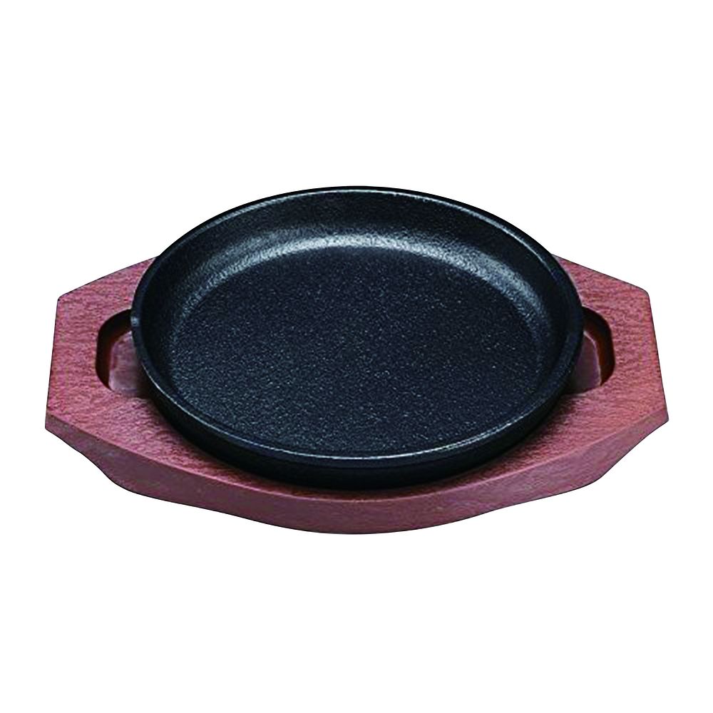(まとめ買い)中部コーポレーション トキワ ステーキ皿 丸型 17cm WP304S(樹脂台タイプ) 〔×3〕 【北海道・沖縄・離島配送不可】|フジックス