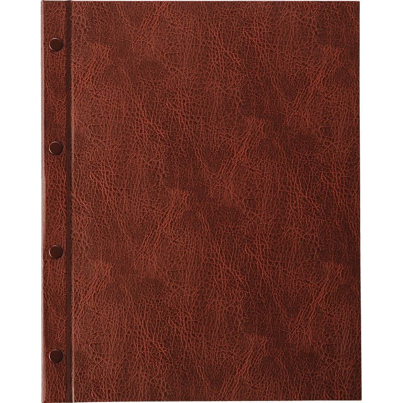 （まとめ買い）えいむ バス発着場備品 引っ掛かり式VP献立て表読みもの A4・4ペイジ HB-201 赤銅色 〔×3〕 【北海道・沖縄・離島送りとどける不可】