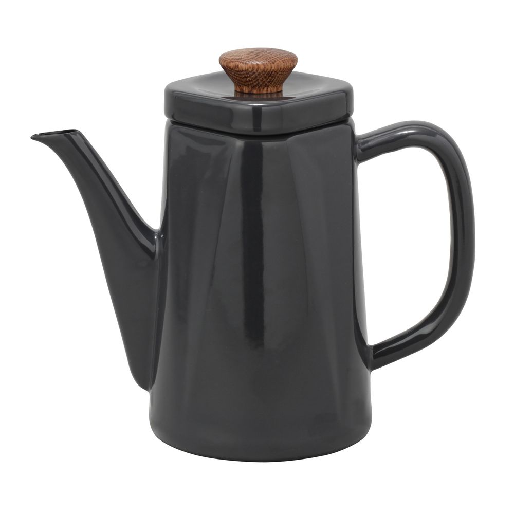 （まとめ買い）田んぼ琺瑯 ANB-1.2PGR アンビ コーヒーポット ドリップポット 1.2L 薄墨色 〔×3〕 【北海道・沖縄・離島送りとどける不可】