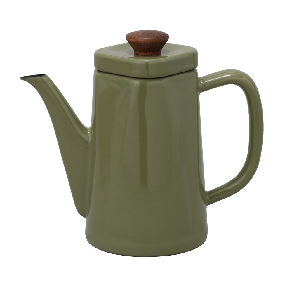 （まとめ買い）田んぼ琺瑯 ANB-1.2POL アンビ コーヒーポット ドリップポット 1.2L オリーブ 〔×3〕 【北海道・沖縄・離島送りとどける不可】