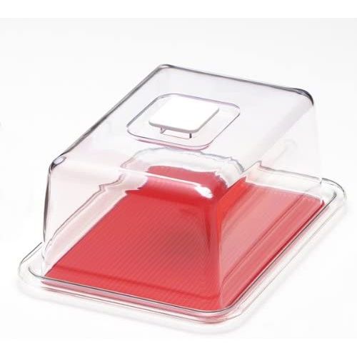 （まとめ買い）曙加工 MT-1123 クリアラブリーハット角 中 赤いこと 〔×3〕 【北海道・沖縄・離島送りとどける不可】