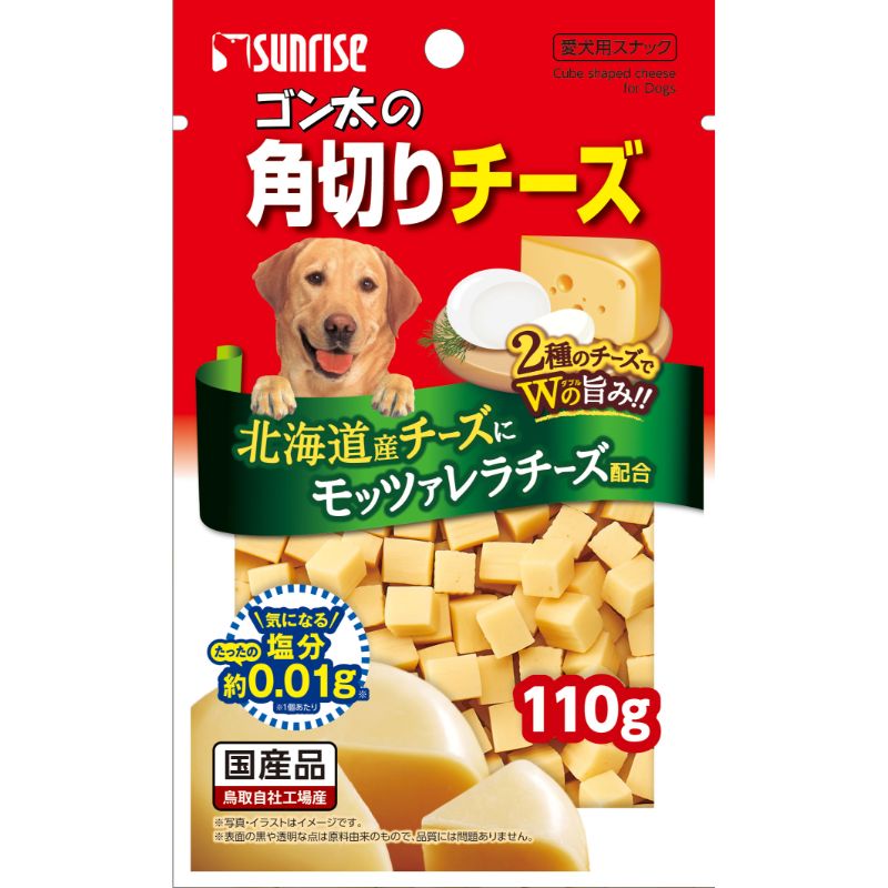 （まとめ買い）サンライズ ゴン太の角切りチーズ 100g 犬用 〔×20〕 【北海道・沖縄・離島配送不可】