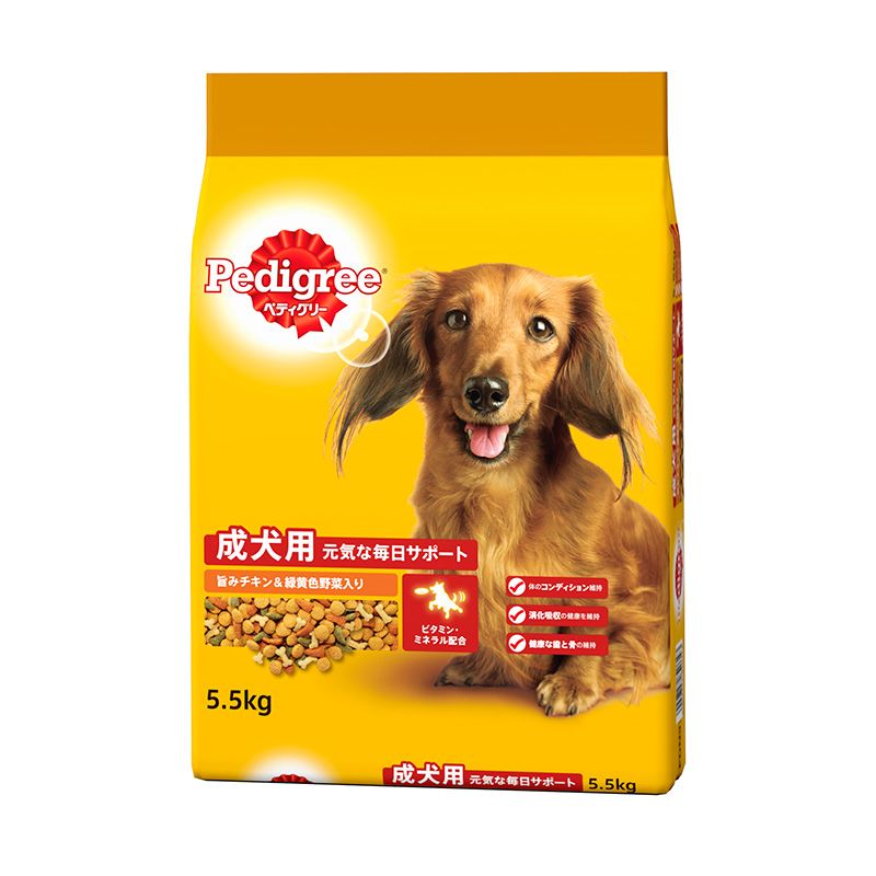 （まとめ買い）マース ペディグリー 成犬用 旨み意気地無し＆緑黄色草片入り口・入口 5.5kg 犬用ボンネット 〔×3〕 【北海道・沖縄・離島送りとどける不可】