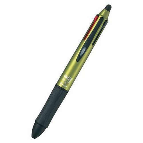 （まとめ買い）飛行士 消せる4色ボールペン フリクションボール4 木材 0.5粍 うす暗い緑であること LKFB-3SEF-DG 〔3本仕掛ける〕 【北海道・沖縄・離島送りとどける不可】
