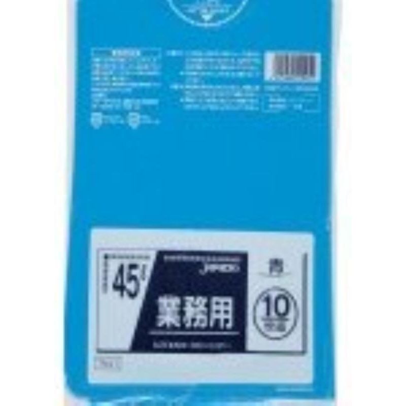 御勤め用45L 10枚入025LLD+メタロセン青  TM41 〔まとめ買い（60袋×5容れもの）足し加える300袋書き割り〕 38-284【代引不可】【北海道・沖縄・離島送りとどける不可】