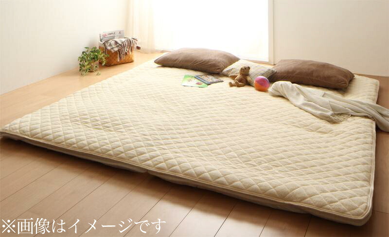 20色から選べる！ザブザブ洗えて気持ちいい！コットンタオルのパッド・シーツ 〔敷きパッドのみ〕 ワイドキング ラベンダー 敷きパッド 【北海道・沖縄・離島配送不可】