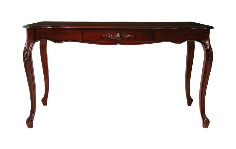 アンティーク調クラシックダイニング 〔Francoise〕フランソワーズ ダイニングテーブルのみ（W135） 単品販売 ホワイト【北海道・沖縄・離島配送不可】｜フジックス