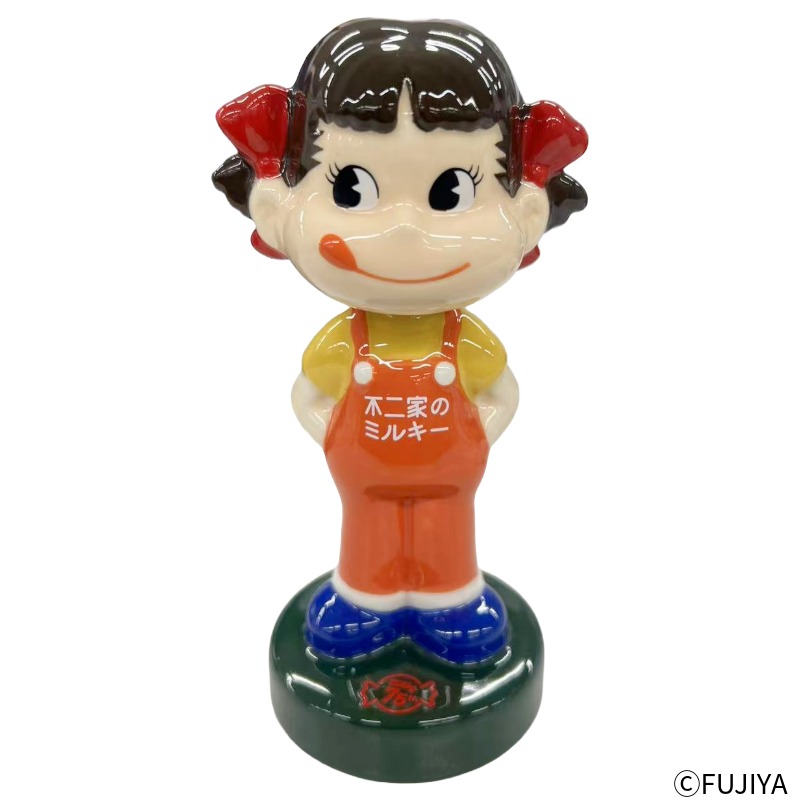 楽天市場】不二家 公式 陶器製首振りペコちゃん人形 陶器 人形 置物