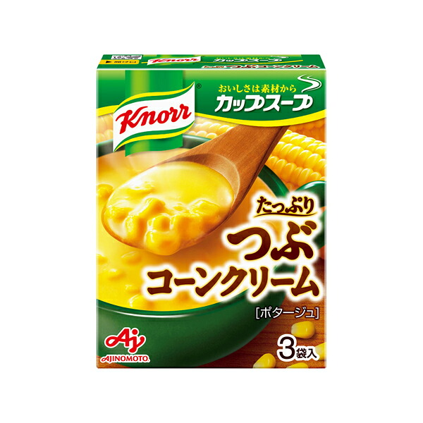 味の素 クノ-ルカップスープつぶたっぷりコーンクリーム 49.5g&times;60個入り (1ケース) (KT)｜Ｔ-富士薬品