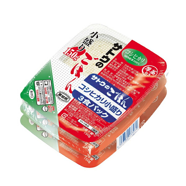 サトウ食品 サトウのごはん コシヒカリ小盛り150g×3食パック×12個 6,366円