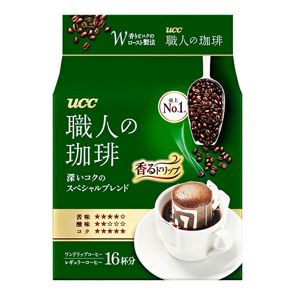 【楽天市場】UCC 職人の珈琲ワンドリップコーヒー深いコクのスペシャルブレンド 7g×16P×6個入り(1ケース)（KT）：T-富士薬品