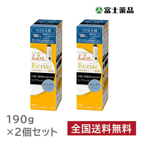 リライズ 白髪用髪色サーバー ふんわり仕上げ リ・ブラック 155g 4個 