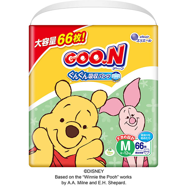 ＜D3135＞未使用 紙パンツ 4パック グーンパンツ Lサイズ 女の子用