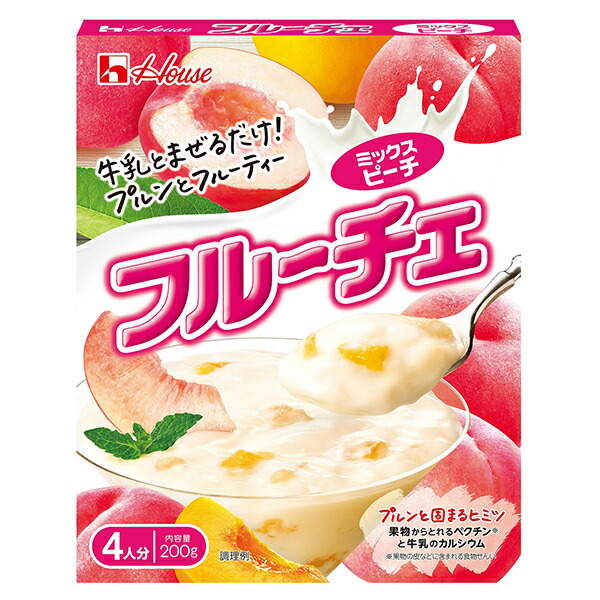 ハウス食品 フルーチェ ミックスピーチ味 200g 30個×1ケース