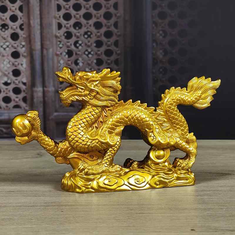 オブジェ オーナメント 置き物 インテリア雑貨 装飾品 小物 干支 十二支 新年 お正月 ドラゴン 龍 竜 辰 個性的 存在感 玄関 リビング デスクトップ プレゼント ギフト 贈り物 ゴールド 金 ホワイト 白 グリーン 緑 イエロー 黄色 レッド 赤