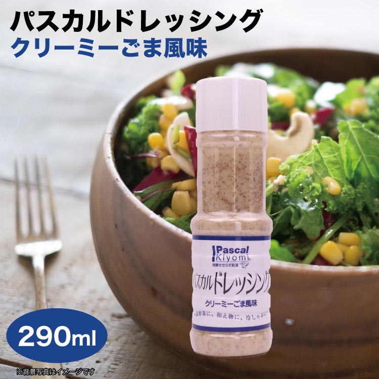 贈物 パスカルドレッシング クリーミーごま風味 290ｍｌ ドレッシング ごま 温野菜 和え物 冷しゃぶ ふるさと清見21 qdtek.vn