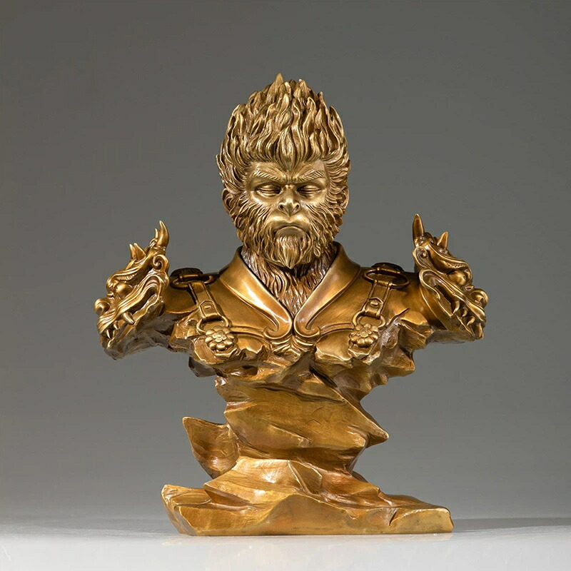 楽天市場】孫悟空 置物 仏像 斉天大聖 像 西遊記 風水 大サイズ 高さ約