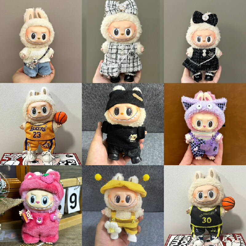 ラブブ labubu コスチューム　ぬいぐるみ服着せ替え服セット labubu ラブブ ぬいぐるみ 着せ替え コスチューム 着せ替え