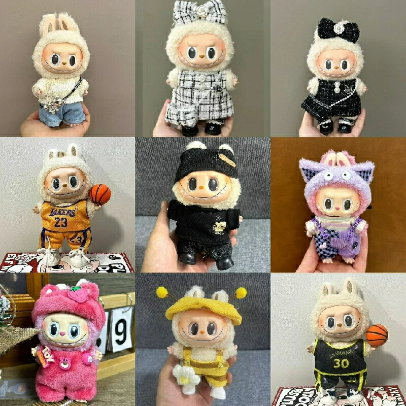 ラブブ labubu 着せ替え コスチューム 4点セットるいぐるみ着せ替え LABUBU ラブブ 4点セット ぬいぐるみ用服 洋服 ぬい服