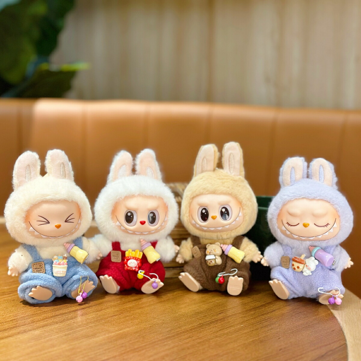 LABUBU 着せ替え服 17センチ 4点セット 新品4点セット ワンピースlabubuラブブぬいぐるみ服17cm着せ替え