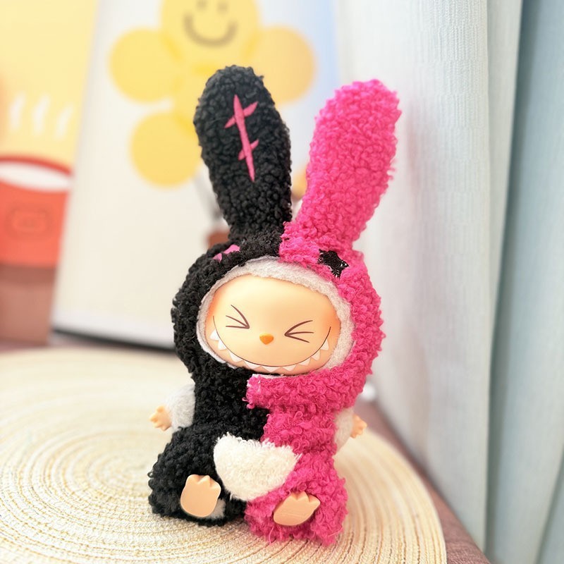 Labubu ぬいぐるみ 17cm プードル風 高級カスタム品】 Labubu ぬいぐるみ 17cm プードル風