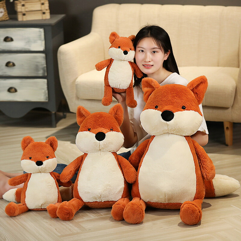 キツネ ぬいぐるみ 35cm 50cm 70cm 90cm オレンジ きつね 狐 動物ぬいぐるみ ふわふわ 抱き人形 抱き枕 大きいサイズ 子供 大人 女の子 誕生日 プレゼント インテリア|fukin-store