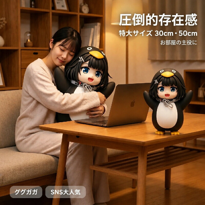 【8日23:59まで 最大限度2000円引き換え証＋P5倍】ググガガ 図形 ペンギンコス 特大大きさ 一風変わった 3D刷り上げる 技術者手作り 委しい完成 引っ敷きな質感 自主独往能力のある おお座敷の室内装飾 推し活 寄せあわせ 差し上げ物 差し上げ物 SNS大人気 亭主もちに一般受け 30珊 50珊