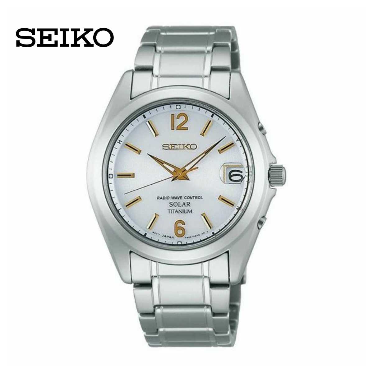 セイコー SEIKO 腕時計 SBTM227 ソーラー電波 チタン メンズ