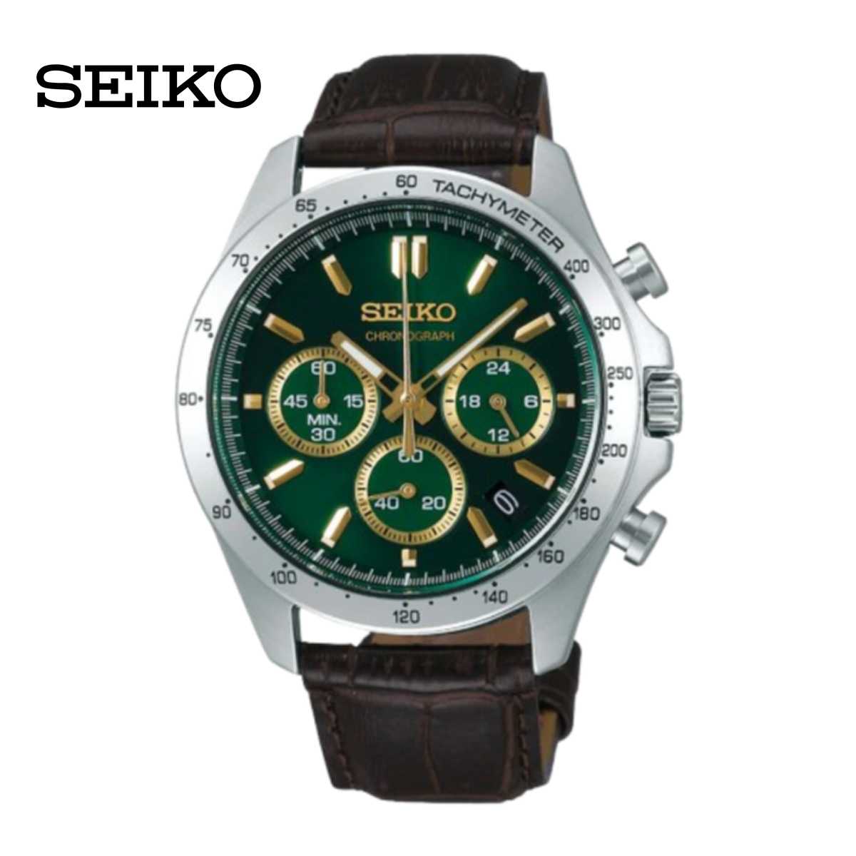 セイコー SEIKO 腕時計 SBTR017 クオーツ クロノグラフ カーフベルト メンズ【送料無料】