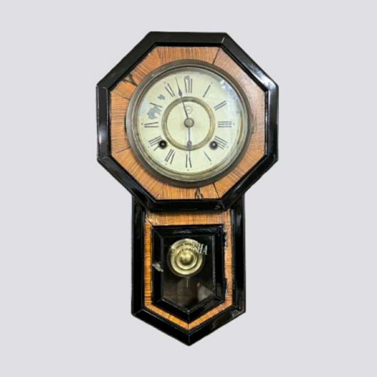 SEIKOSHA 精工舎　14日巻　ゼンマイ時計　機械時計 箱時計　72-1 SEIKOSHA 精工舎 14日巻 ゼンマイ時計 機械時計 箱時計 72-1
