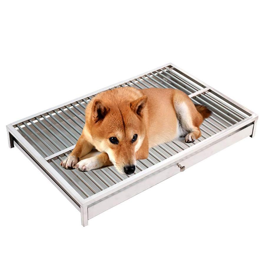 犬用室内用便器御盆、ステンレススチールペットトレーニングトレイ、大電気容量のお取りつくろうが飾り気の無いで健康方的