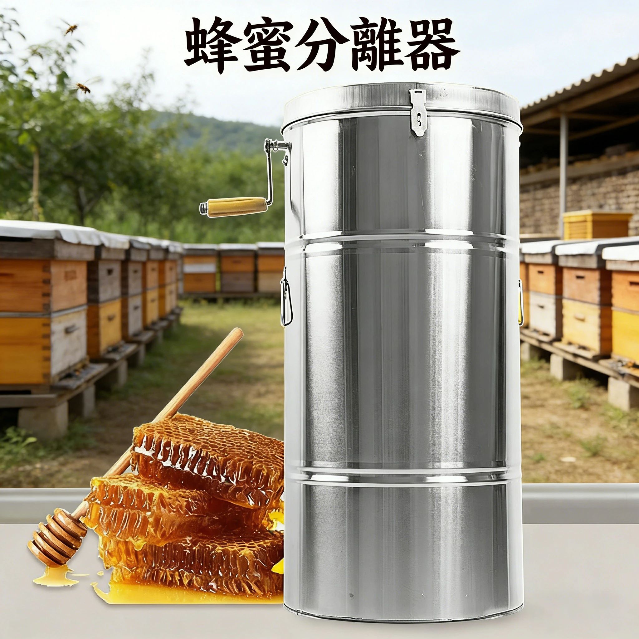 蜂蜜分離器 養蜂器具 遠心分離機 蜂蜜圧搾機 はちみつ 遠心分離機 食品 ステンレス 濾過器 3級濾過プログラム 業務用 家庭用 蜂蜜抽出器|ミューズラボ