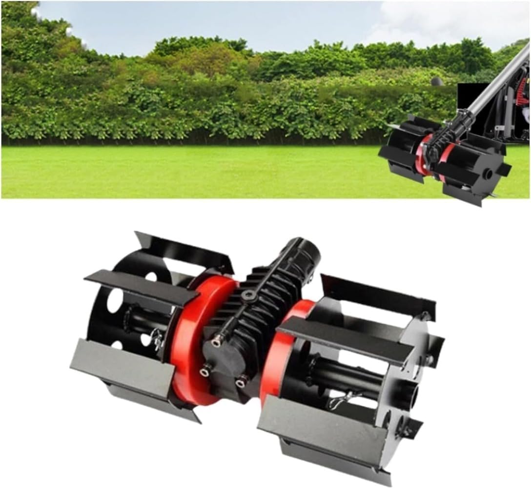 「芝刈り機専用」 土起こし?除草用多役立つこと車輪、除草用多役立つこと車輪 ロータリーカルチベーターツール 庭園円形交差点耕うん機