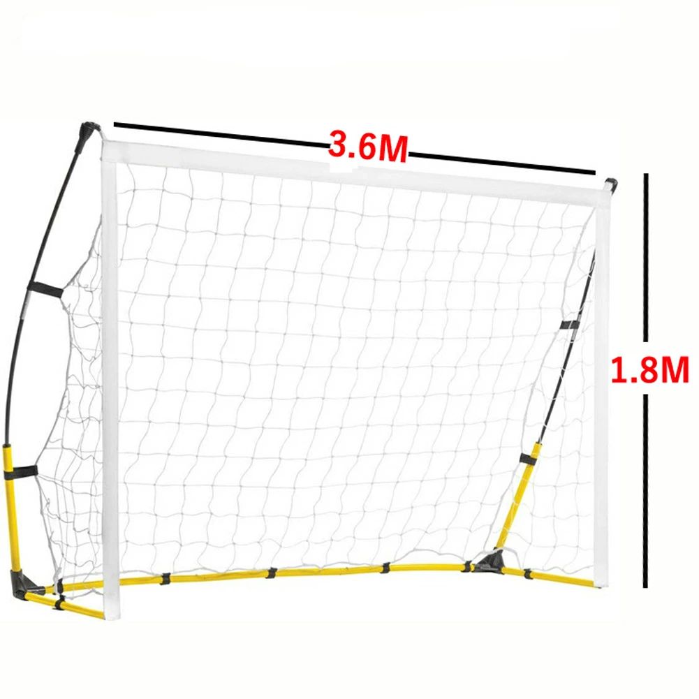 組み立て式 ポータブル サッカーゴール/フットサルゴール 3.6m 各種 大型集球ネット|ミューズラボ