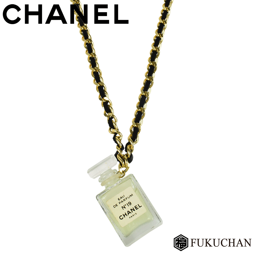 【楽天市場】 27800 円 → 25000 円 【CHANEL/シャネル】No19 香水ペンダント チェーン ネックレス ブラック×ゴールド