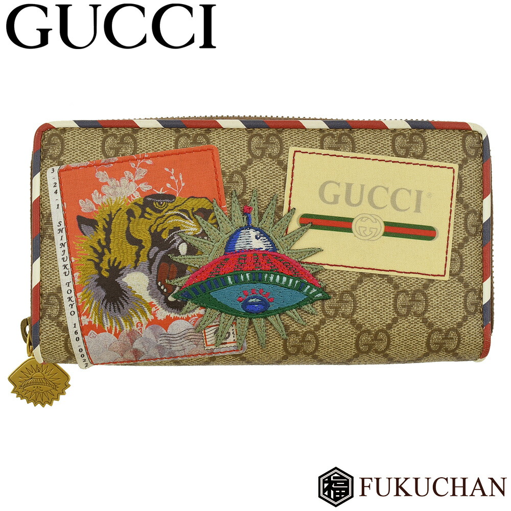 超安い GUCCI 長財布 GG 虎 ラウンドファスナー クーリエ - 長財布 ...