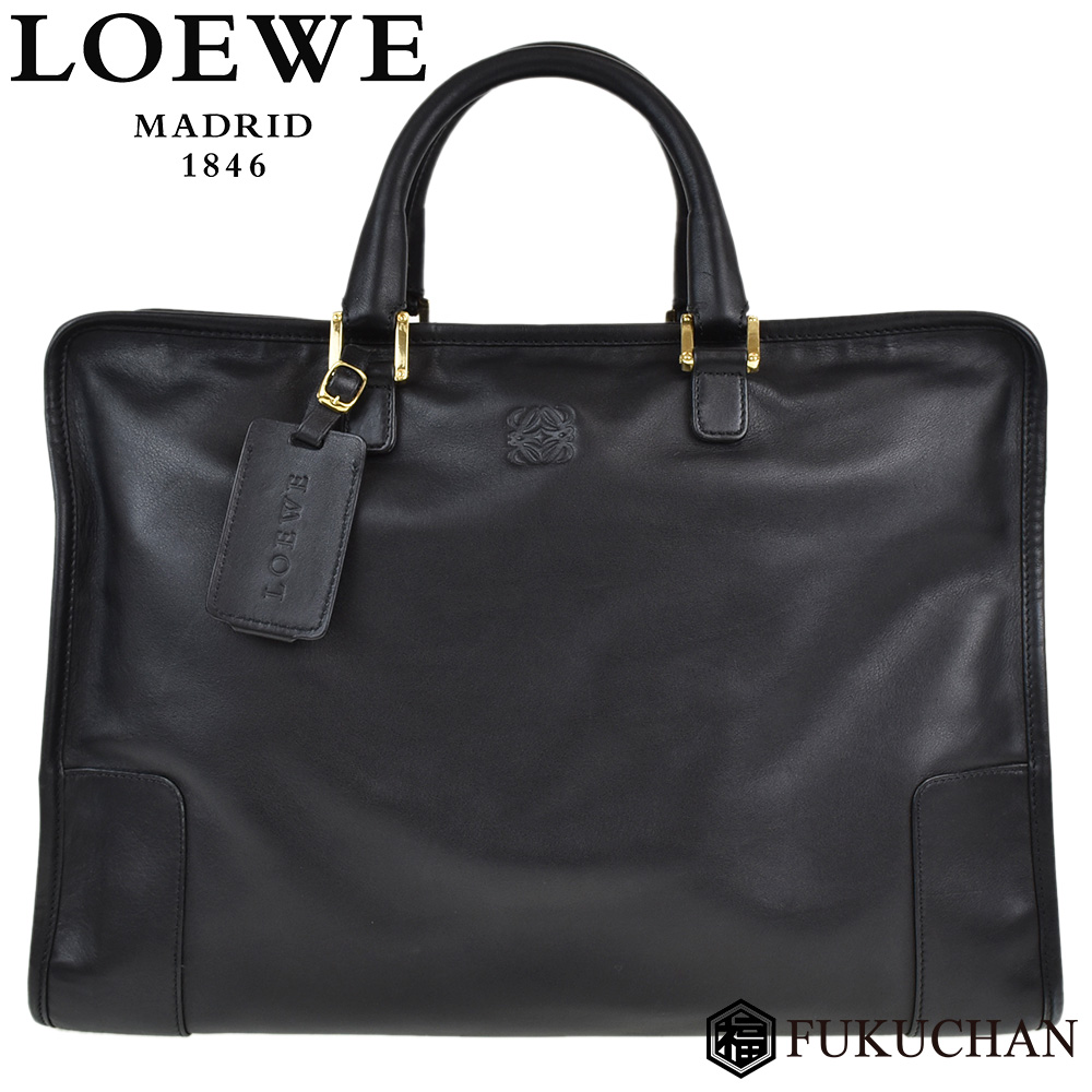 【楽天市場】 58000 円 → 52800 円 【LOEWE/ロエベ】アマソナ40 ボストン/トートバッグ 牛革/ブラック×ゴールド金具