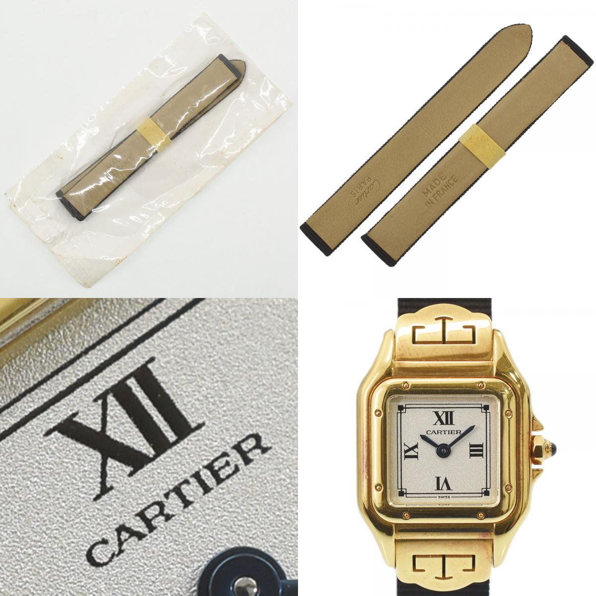 Cartier カルティエ K18yg パンテール 腕時計 アールデコ レディースウォッチ 腕時計 アールデコ K18yg イエローゴールド ブラック レディース 中古 送料無料 ブランドショップ Fukuchan 5周年sale 円 円 高級感溢れるデザイン レアなレディース時計