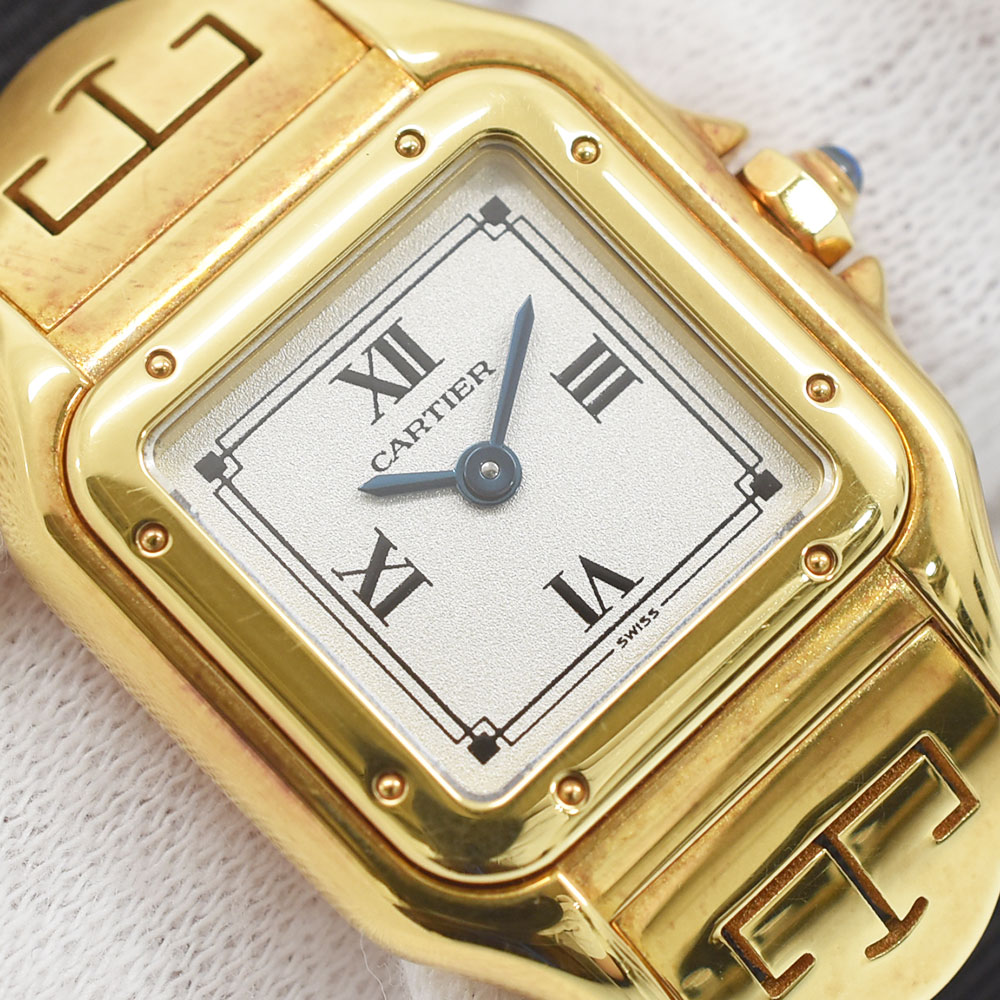 Cartier カルティエ K18yg パンテール 腕時計 アールデコ レディースウォッチ 腕時計 アールデコ K18yg イエローゴールド ブラック レディース 中古 送料無料 ブランドショップ Fukuchan 5周年sale 円 円 高級感溢れるデザイン レアなレディース時計