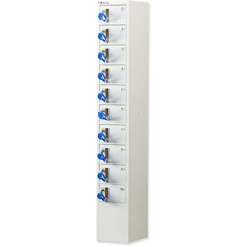 仁張 脱ぐ場向価値高い品ロッカー（１列１０段）  NKDS-0110 360-6008