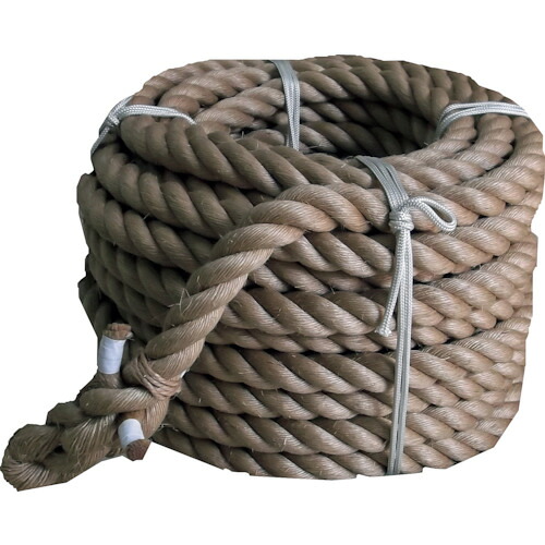 まつうら 鍔競り合い縄索（サイザル麻） ３６粍Φ×３０ｍ 両端折りかえし編産業  TUG-OF-WAR-ROPE3630 253-9022