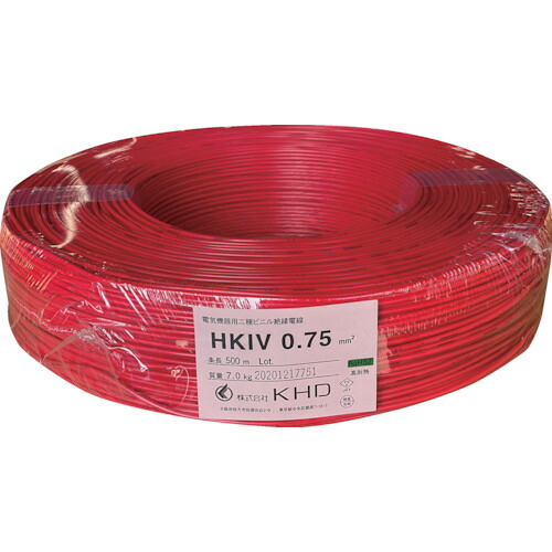ＫＨＤ ＨＫＩＶ５．５ 赤 １００ｍ  HKIV5.5SQ-01-100M 258-1057