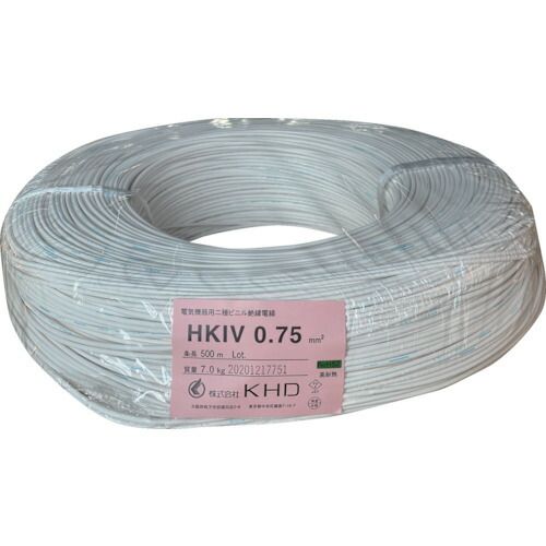 ＫＨＤ ＨＫＩＶ５．５ 白 １００ｍ  HKIV5.5SQ-04-100M 258-1058