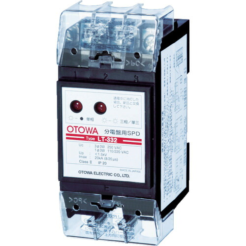 ＯＴＯＷＡ 避雷器 低圧ワット数用ＳＰＤ 分電盤用ＳＰＤ（落ち込み接触点最終生産物相応う）線間２４００Ｖ 以下  LT-334 449-0096