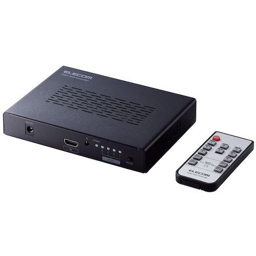ＥＬＥＣＯＭ ビデオウォールコントローラー ＨＤＭＩ（最終生産物）４界面 金属元素 黒いこと  VSP-VWCHD14BK 630-3100