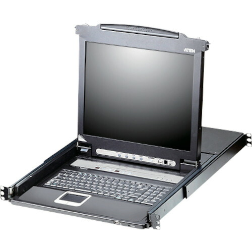 ＡＴＥＮ ＫＶＭドロワー ８界面／１７inＬＣＤ一体型／マルチ界面／ロング軌跡  CL5708MJJL 115-2130
