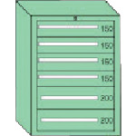 ＯＳ 晴れ晴れしい掛け目押し込み 間口８１１×奥ふかさ５５７×高さ１０８１粍（若草色）  DX1014 136-4145