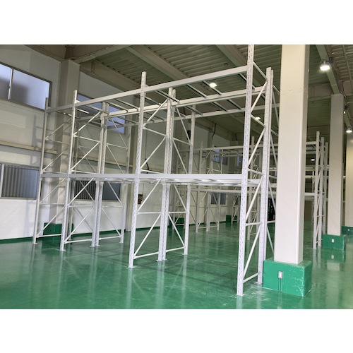 双福鋼器 調色板仕合わせ ２０００ｋｇ ３０００×２７００×１２００ 光束２段 増連 白いことグレ  GP-23027D122ZW 526-0210